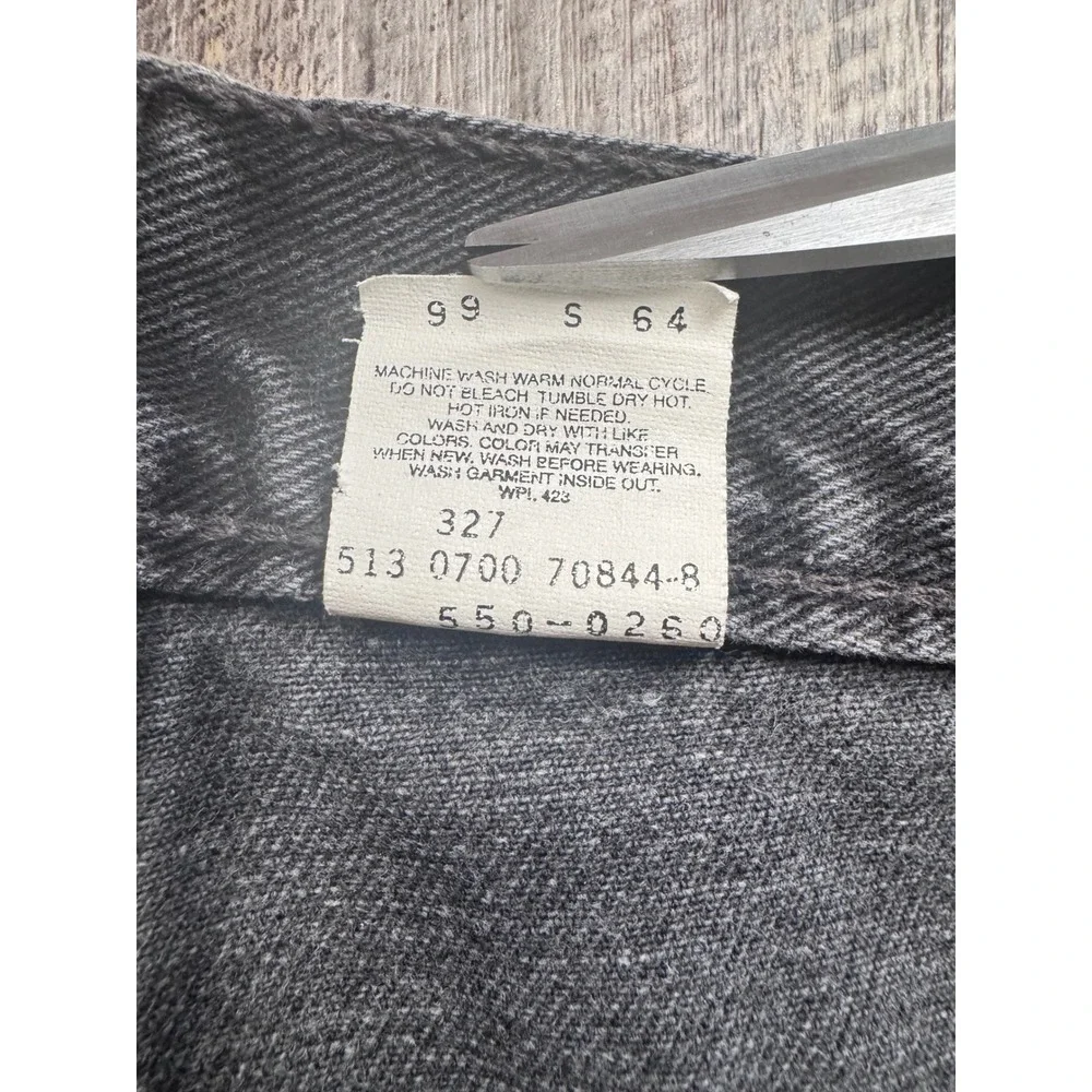 Vintage Levis 550 Relaxed Fit Black Jeans Mens 36x36 Made in USA 550-0260